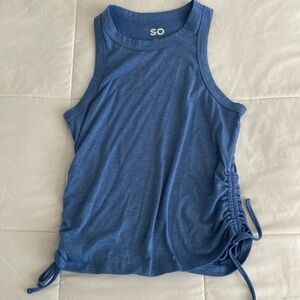 SO blue rouched tank. Size XS juniors